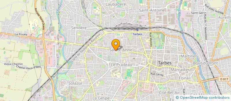 localisation de l'entreprise MADAME THERESE BLANCHOT  TARBES