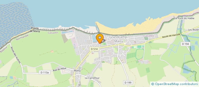 localisation de l'entreprise MADAME THERESE BOCAGE  GRANDCAMP-MAISY