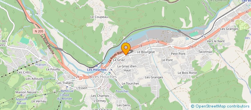 localisation de l'entreprise MADAME THERESE BODET à LES HOUCHES