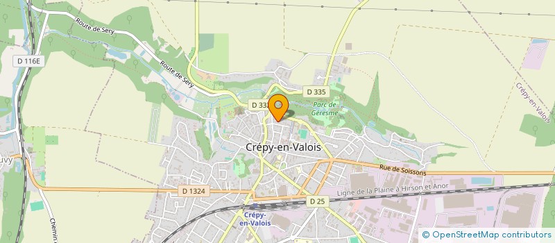 localisation de l'entreprise MADAME THERESE BOUHRY  CREPY-EN-VALOIS