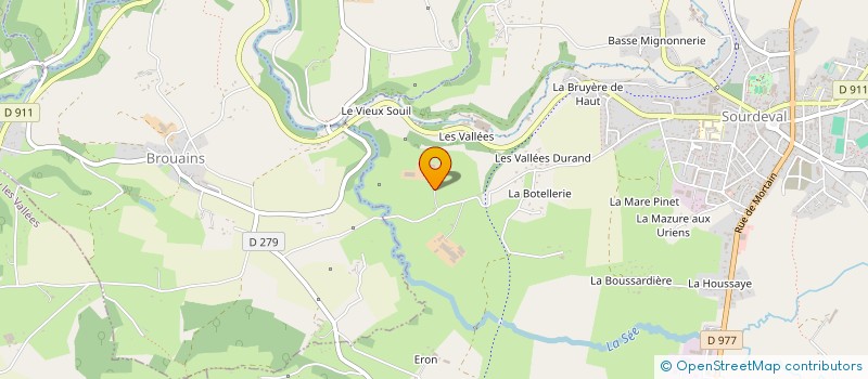 localisation de l'entreprise MADAME THERESE BOULE à SOURDEVAL