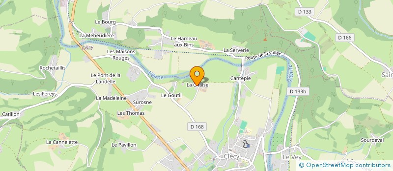 localisation de l'entreprise MADAME THERESE BOURDAIS  CLECY