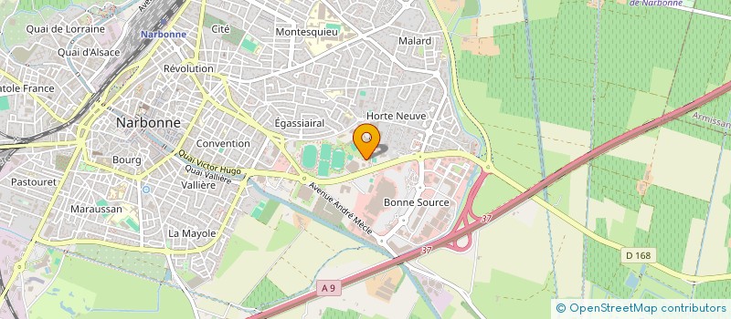 localisation de l'entreprise MADAME THERESE BOURDEAU  NARBONNE