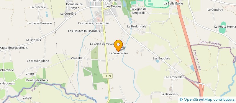 localisation de l'entreprise MADAME THERESE BOURDEAU  GRAND-FOUGERAY