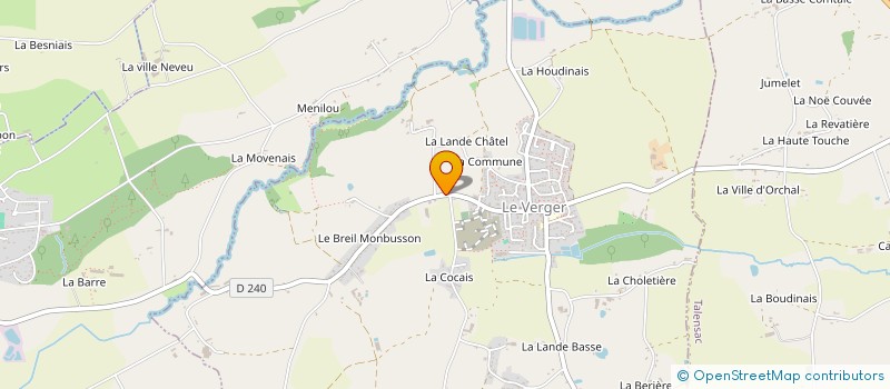 localisation de l'entreprise MADAME THERESE BOURDIN  LE VERGER