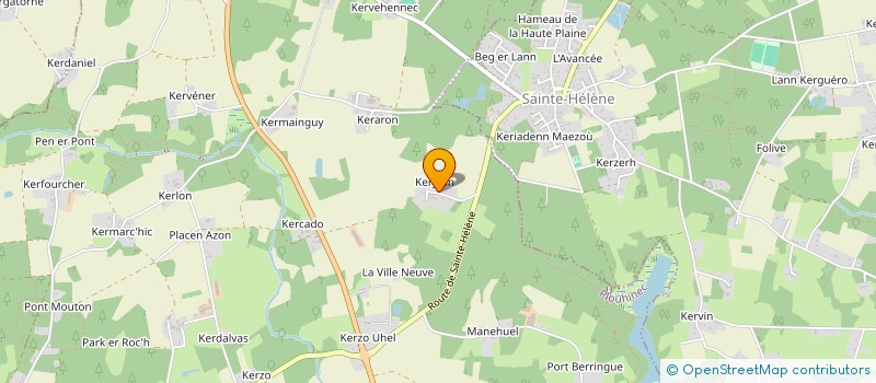 localisation de l'entreprise MADAME THERESE BREGENT  PLOUHINEC