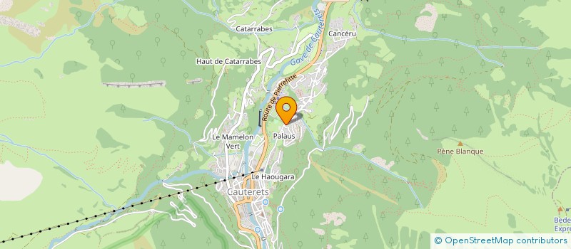 localisation de l'entreprise MADAME THERESE BUISAN  CAUTERETS