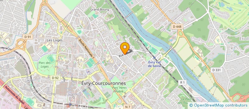 localisation de l'entreprise MADAME THERESE CAPLOT  EVRY-COURCOURONNES