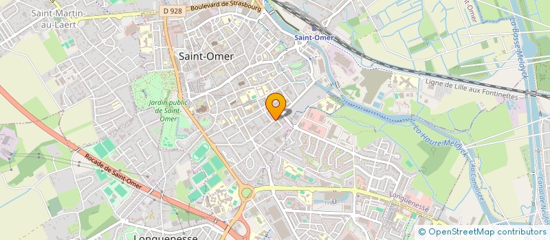 localisation de l'entreprise MADAME THERESE CAREYE  SAINT-OMER