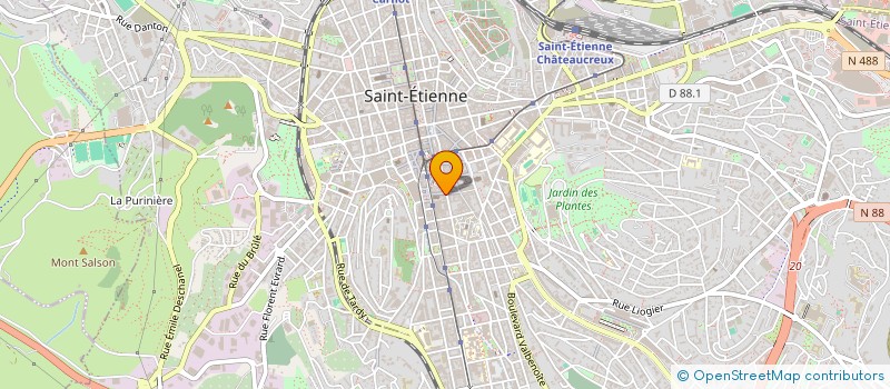 localisation de l'entreprise MADAME THERESE CARTIGNY  SAINT-ETIENNE