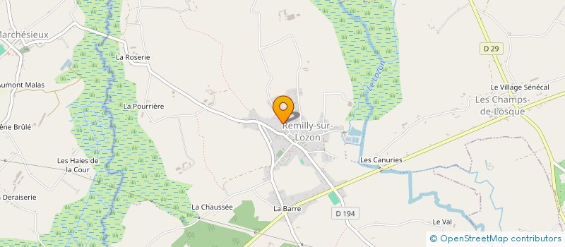 localisation de l'entreprise MADAME THERESE CATEL  REMILLY LES MARAIS