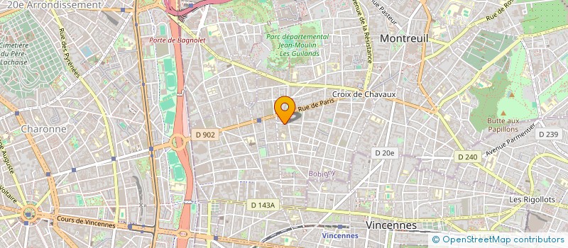 localisation de l'entreprise MADAME THERESE CHABROUX à MONTREUIL