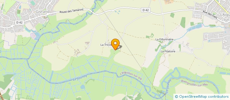 localisation de l'entreprise MADAME THERESE CHAILLOU à L'AIGUILLON-SUR-VIE