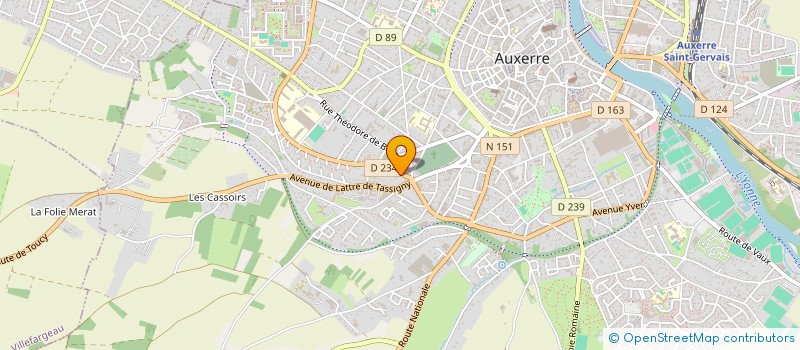 localisation de l'entreprise MADAME THERESE CHAPELET à AUXERRE