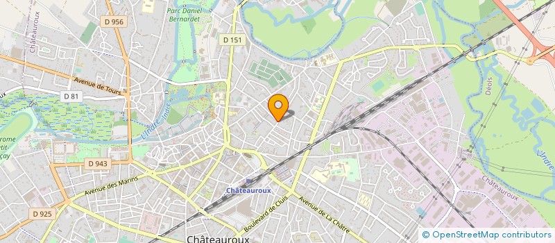 localisation de l'entreprise MADAME THERESE CHAVIGNAUD  CHATEAUROUX