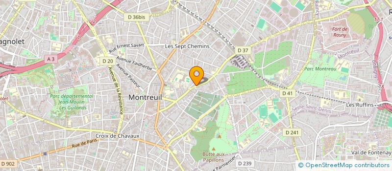 localisation de l'entreprise MADAME THERESE CHEBOU FANDOM  MONTREUIL