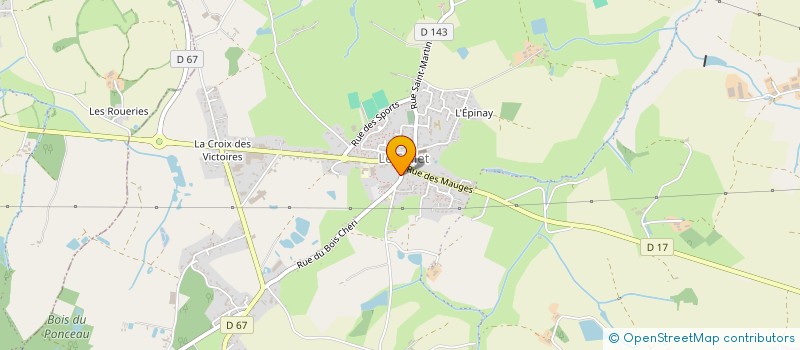 localisation de l'entreprise MADAME THERESE CHENE à BEAUPREAU-EN-MAUGES