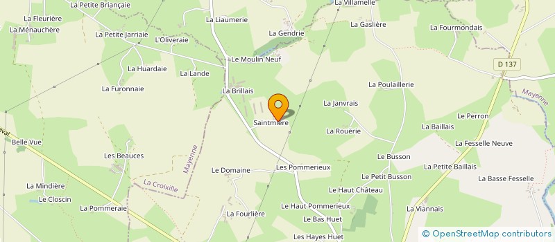 localisation de l'entreprise MADAME THERESE CHEVREUIL à LE BOURGNEUF-LA-FORET