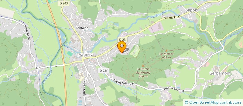 localisation de l'entreprise MADAME THERESE CLAUDEL  VAGNEY