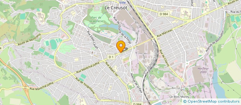 localisation de l'entreprise MADAME THERESE CONTESSI  LE CREUSOT