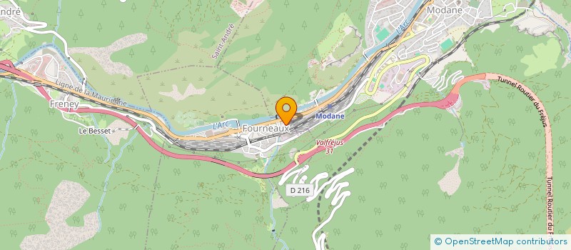 localisation de l'entreprise MADAME THERESE CORNUAU  MODANE