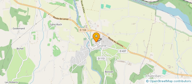 localisation de l'entreprise MADAME THERESE CROUZET à GRANE