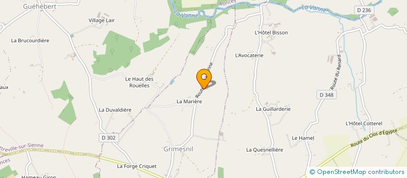 localisation de l'entreprise MADAME THERESE CRUET à GRIMESNIL