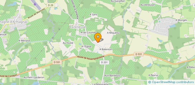 localisation de l'entreprise MADAME THERESE DANEL  EAUZE