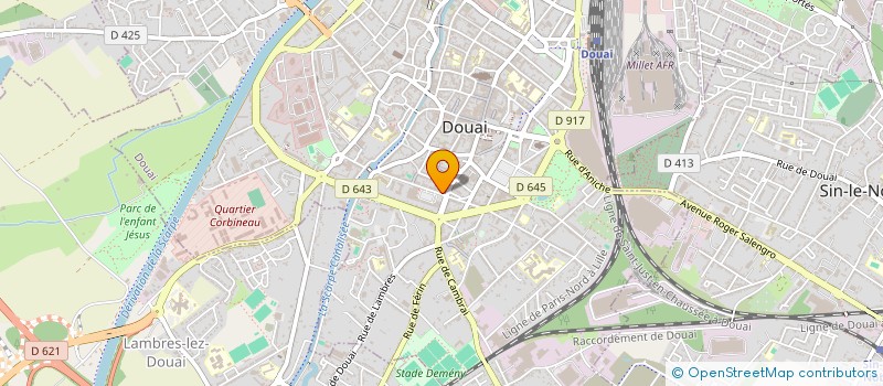 localisation de l'entreprise MADAME THERESE DE FOLLEVILLE à DOUAI