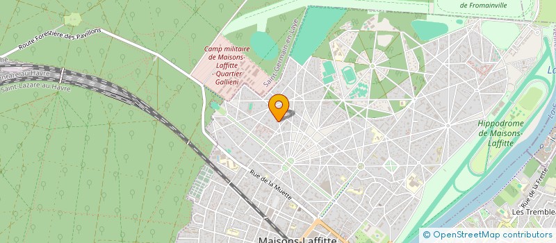 localisation de l'entreprise MADAME THERESE DEBARGE  MAISONS-LAFFITTE
