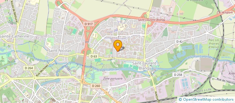 localisation de l'entreprise MADAME THERESE DEKEMEL  SAINT-LAURENT-BLANGY