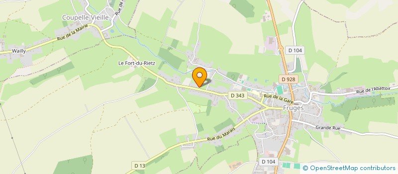 localisation de l'entreprise MADAME THERESE DEVIGNES  FRUGES