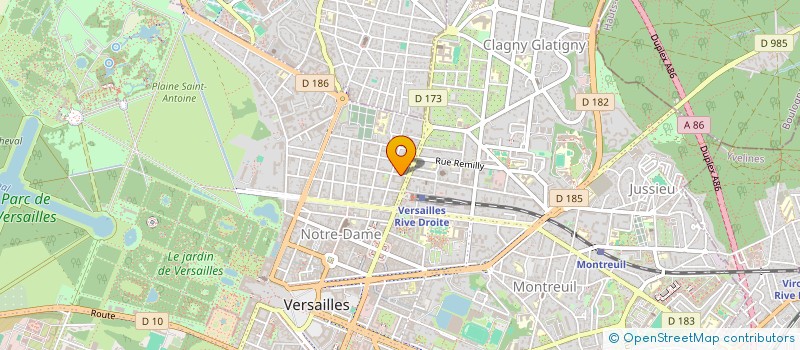 localisation de l'entreprise MADAME THERESE DEVILLERE à VERSAILLES