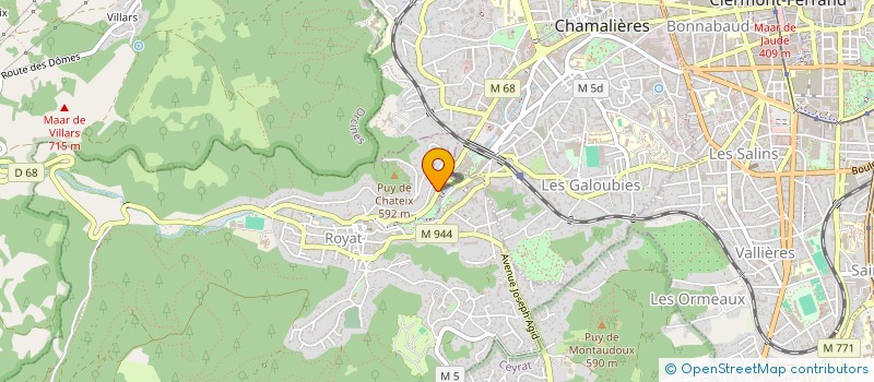 localisation de l'entreprise MADAME THERESE DOGILBERT à ROYAT