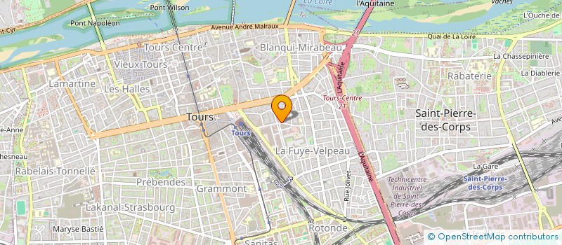 localisation de l'entreprise MADAME THERESE DORON  TOURS