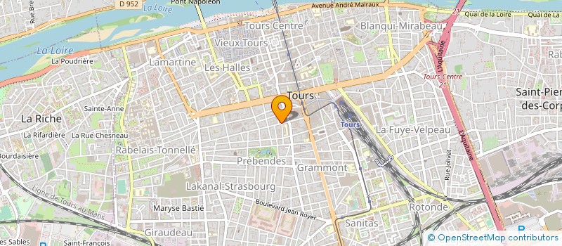 localisation de l'entreprise MADAME THERESE DUBOIS  TOURS