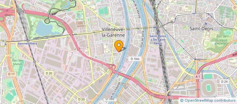 localisation de l'entreprise MADAME THERESE DUFETELLE à VILLENEUVE-LA-GARENNE