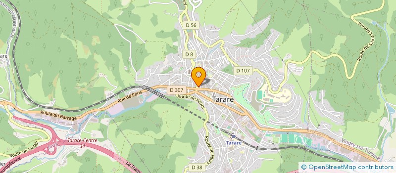 localisation de l'entreprise MADAME THERESE DUPERRAY  TARARE