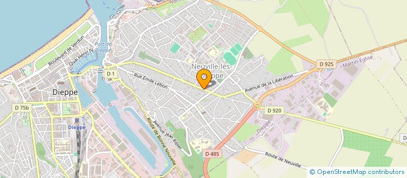 localisation de l'entreprise MADAME THERESE DUPUIS  DIEPPE