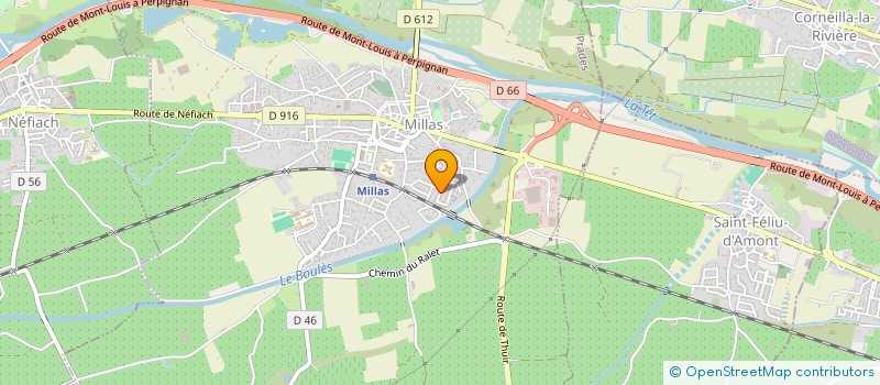 localisation de l'entreprise MADAME THERESE DURA  MILLAS