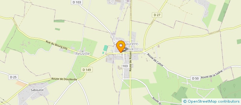 localisation de l'entreprise MADAME THERESE DUTHIL  SAINT-LAURENT-EN-CAUX