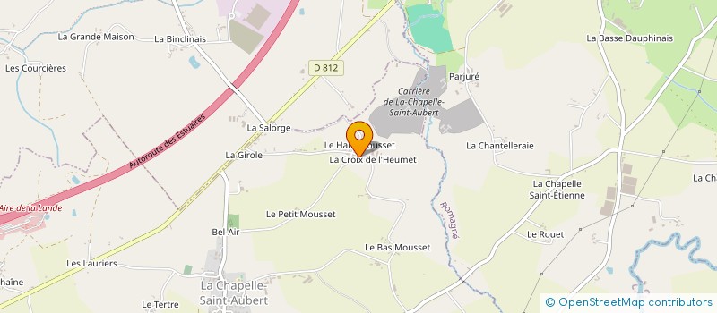 localisation de l'entreprise MADAME THERESE ERMENIER à LA CHAPELLE SAINT AUBERT