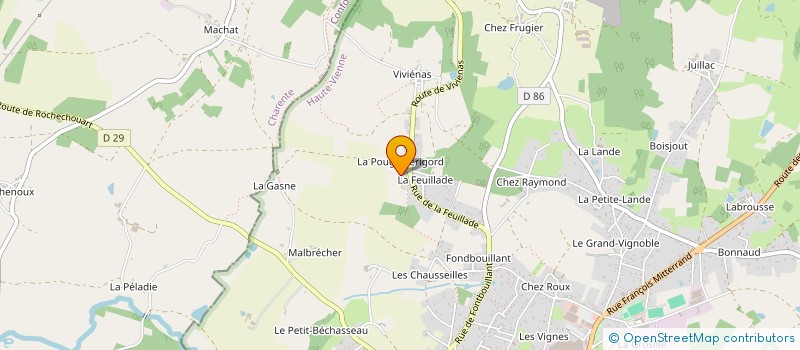 localisation de l'entreprise MADAME THERESE FAUCHEUX  ROCHECHOUART