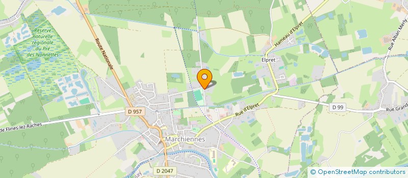 localisation de l'entreprise MADAME THERESE FLAMENT  MARCHIENNES