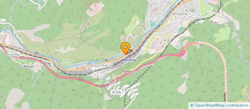 localisation de l'entreprise MADAME THERESE FONTES LO SCALZO  MODANE