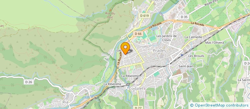 localisation de l'entreprise MADAME THERESE FORGAS  PRADES