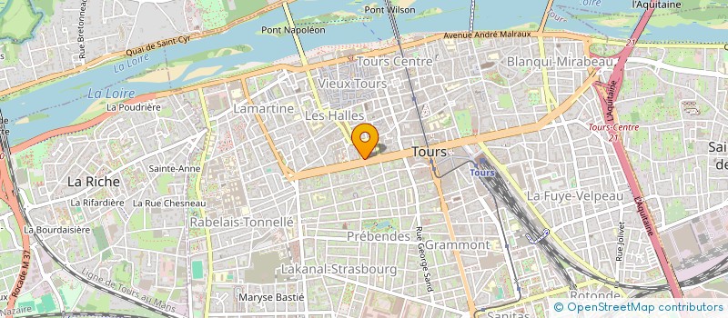 localisation de l'entreprise MADAME THERESE FOUCAUD à TOURS