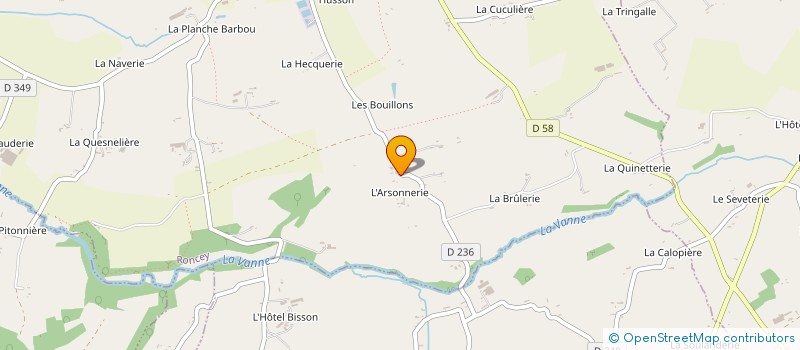 localisation de l'entreprise MADAME THERESE FOUCHARD à RONCEY