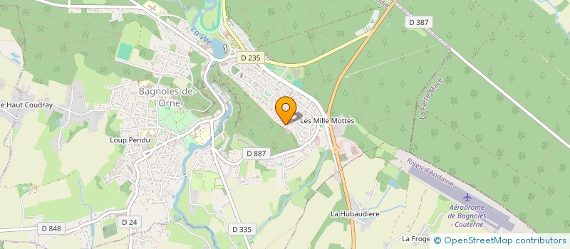 localisation de l'entreprise MADAME THERESE FOULON à BAGNOLES-DE-L'ORNE-NORMANDIE
