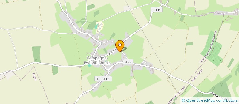 localisation de l'entreprise MADAME THERESE FOURNIER  CAMPAGNE-LES-BOULONNAIS